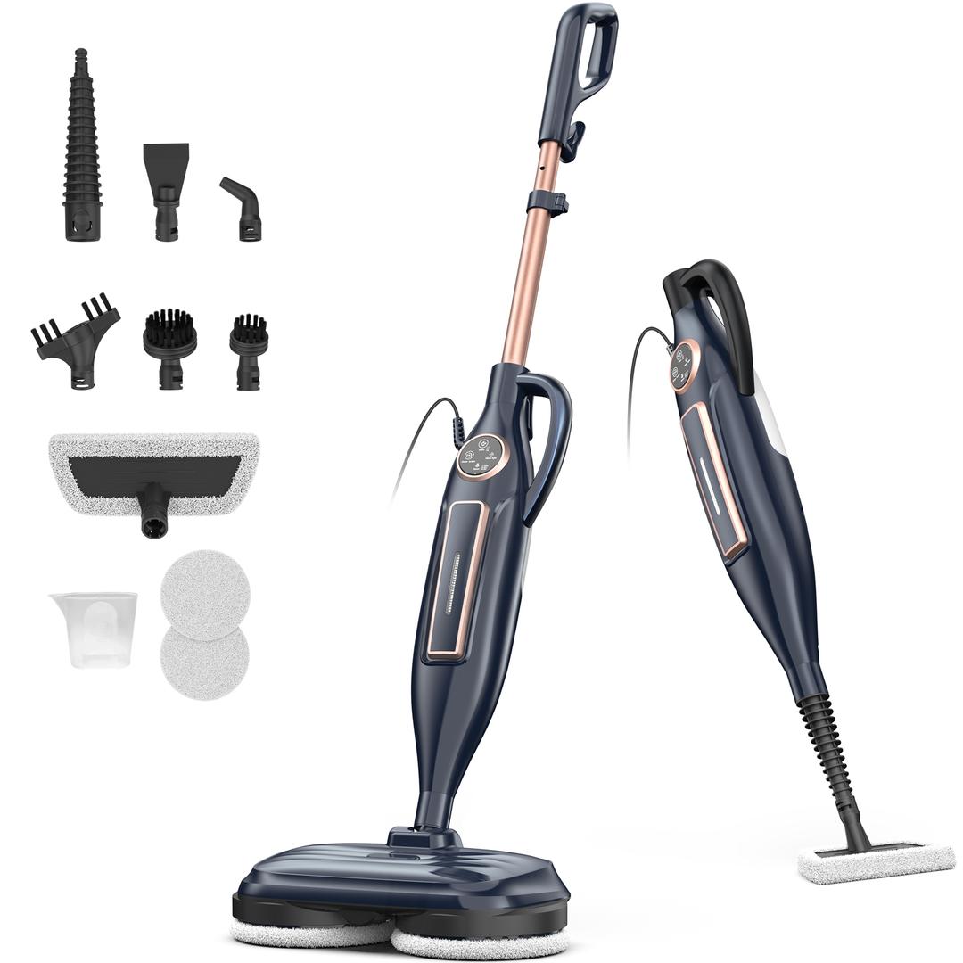 DEVOAC VM6 Scrubbing Steam Mop with Rotating Mop Pads