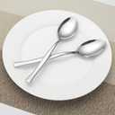 12-Piece Dessert Spoons, Stainless Steel Small Spoon