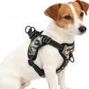 PUPTECK Dog Harness Small Sized Dog, Step in Adjustable Reflective Dog Vest Harness Escape Proof, No Pull Soft Padded Harness Easy Control, Camouflage, Size S