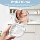 2 Pack Retainer Case, Denture Case Night Guard Mouth Guard Compatible with Invisalign，With Mirror and Ventilation Holes
