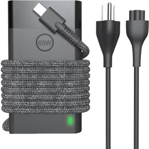 65W USB C New Slim Laptop Charger Power Cord Compatible with HP Elitebook, Envy X360, Spectre X360, Chromebook, Probook, Zbook, Elite X2 Type C Ac Adapter Fast Charging Computer Charger