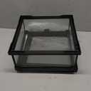 10 Gallon Professional Glass Terrarium 12"x12"x18" Durable Reptile Habitat Tank with Heat Resistant Aluminum Alloy Frame, Dual Front Swinging Doors for no Jam by Sand and Other Debris