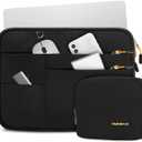 Omnpak for 13.6 inch MacBook Air Case Sleeve Compatible with MacBook Air 13.6 M4/M3/M2/M1,MacBook Pro 13-14 inch,Recycled PET Laptop Carrying Case with Handle and Accessory Pocket