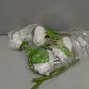 4PCS White/Cream Hydrangea Artificial Flowers, 21" Lifelike Latex Silk Real Touch Faux Hydrangea Flowers, Artificial Hydrangeas Bouquet for Wedding Centerpieces Tables Party Home