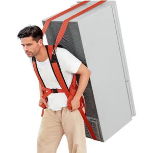 KEDSUM Moving Straps 1 Person-Back Carry, Lifting Straps Moving Free Your Arms, Heavy Duty Strap for Appliance, Thicken Sponge Vest, Upgraded Move Tool for Renters&Movers, Break Strength Over 600LBS