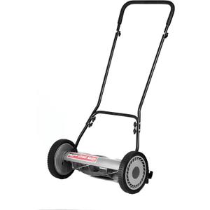 Great States 815-18 18-Inch 5-Blade Push Reel Lawn Mower, 18-Inch, 5-Blade, Grey
