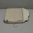 YOUDENOVA Hanging Closet Organizer, 6-Shelf Closet Hanging Storage with Side Pockets, Beige