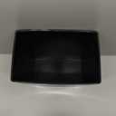 iDesign Small Plastic Bathroom Trash Can, Slim Rectangle Garbage Bin for Bedroom, Office, Dorm, Black