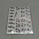 Whaline 540Pcs Music Note Stickers Glitter Black Music Labels Assorted Musical Symbols Adhesive Decals Teacher Reward Sticker for School Notebook Laptop Envelope Scrapbook Journal Cards Decor