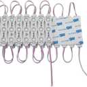 REXTiN Super Bright 200pcs 3 LED Module Storefront Lights Yellow 5630 5730 SMD Waterproof Decorative Light for Letter Sign Storefront Advertising Signs with Tape Adhesive BacksideYellow