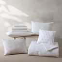 Tommy Bahama - Queen 8-Piece Bedding, Cotton Comforter & Sheet Sets with Bonus Pillow Cover, Tropical Inspired Bedding Set (Art of Palms Beige, Queen)