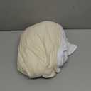 Beige and White Arch Cover, Square Arch Backdrop Cover 6.6FT x 4FT, Arch Covers Stretchy Backdrop Spandex Fitted Double-Color for Birthday Party Baby Shower Anniversary Ceremony Banquet Decoration