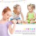 2 x 12 PCS Hair Balls for Girls, Colorful Bubble Ponytail Holders for Toddlers, Gentle No-Slip Hair Ties for Fine or Thick Hair
