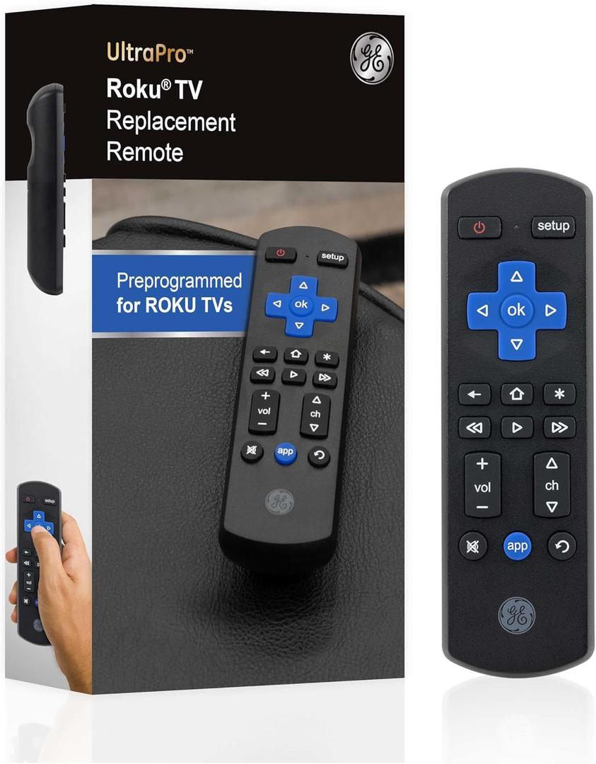 GE Roku TV Remote Replacement Only for ROKU TV and TCL/ONN/Hisense/Sharp/Element/Westinghouse/Philips Replacement Remote 66814