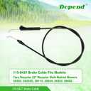 115-8437 Brake Cable for Toro Recycler 22 Throttle Cable 20332, 20332C, 20112, 20334, 20352, 20655, Replaces 115-8437 Toro Brake Cable 16710