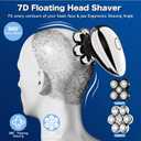 Head Shavers for Bald Men, Electric Razor, IPX8 Waterproof Dry/Wet Bald Head Shaver with 10000 RPM High-Speed Motor, Rechargeable Head Razor with LED Display, USB-C Cable, Perfect for Home & Travel