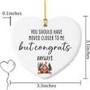 New House Gift Ideas New Apartment House Warming Gifts for Men Women Congratulations New Home Christmas Ceramic Heart Ornament
