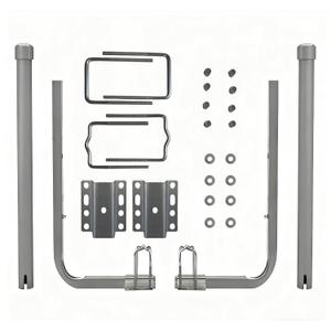 Boat Trailer Guide-ons, 40"/48" Adjustable, 2PCS Rustproof Electro-Galvanized Steel Trailer Guide ons, Trailer Guides with PVC Pipes, for Ski Boat, Fishing Boat, Sailboat Trailer