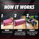Hip Thrust Barbell Pad - Hip Thrust Pad Extra Thick for Glute Exercises, Bar Cushion for Glute Bridges, Bench Press, Workout, Gym Accessory for Women and Men (Red)