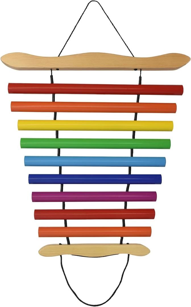 TNZMART Hanging 9 Note Sound Healing Chimes, Sound Bath Percussion Instruments for Yoga or Relaxation, Meditation Wind Chime