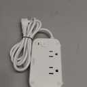 USB Charging Station for Multiple Devices PD 65W Power Strip Surge Protection 1200J, 5FT Flat Extension Cord Desktop USB Charging Hub for Travel,Home,Office,School,Dorm (White)