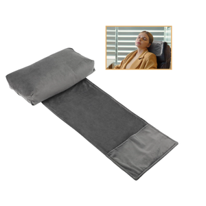 zhuoquan Adjustable Neck Pillow for Recliners & Armchairs: Non-Slip Velvet Cushion for Neck Support & Pain Relief - Ideal for Chairs, Couches, Offices, & Travel - Gray