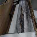 Rolling TV Stand with Mount & 4 Fabric Drawers - TV Stand with Wheels for 32-75" TV, Entertainment Center & Console Table for Living Room or Bedroom, Modern Television Stand with Storage, Rustic Brown