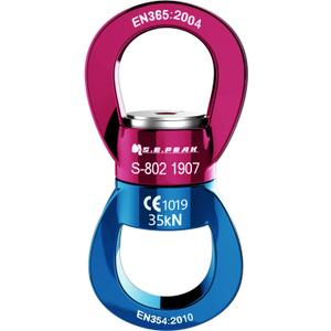 PROND Swing Swivel 35kN Safest Rotational Device, Swing Spinner, Carabiner Swivel, Climbing Rope Swivels for Children’s Web Tree Swing Setting, Aerial Dance, Hanging Hammock