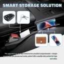 2 x 2PCS Car Seat Gap Filler Organizer,Upgraded Car Side Seat Gap Fillers with Dual Slot Design,in Between Cars Seats Catcher Cars Accessories for Filling 1.3-1.4 Inch Gaps