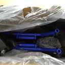 Drive Medical TS19 Aluminum Transport Chair with Removable Flip-Back Arms, Blue