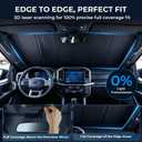 Windshield Sun Shade for Toyota Tacoma 2016-2023, Custom Fit Foldable Front Window Sunshade Sun Visor Protector, Blocks Heat & UV Rays Maintain Cool Interior Accessories