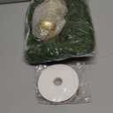 6 Feet Artificial Norfolk Pine Garlands with Christmas Bells and Velvet Ribbon for Christmas Decorations, Real Touch Pine Garland for Table, Mantle, Stairs