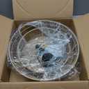 Boho Semi Flush Mount Ceiling Light Rattan Ceiling Light 18" Farmhouse Ceiling Lamp with Natural Hemp Rope Lampshade for Dining Room Living Room Bedroom Kitchen