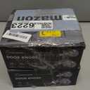 2 Sets All Keyed Same Entry Door Knob and Single Cylinder Deadbolt Combo Set, Round Ball Satin Nickel Exterior Door Knobs with Lock and Keys for Entrance and Front Door