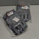 2 x YESWELDER Leather Work Gloves for Men or WomenSuitable for welding | gardening |construction etc. Cowhide leather with cotton lining, wrist closure, grippy and durable.Reinforced palm,Black-gray L (Gray, L)