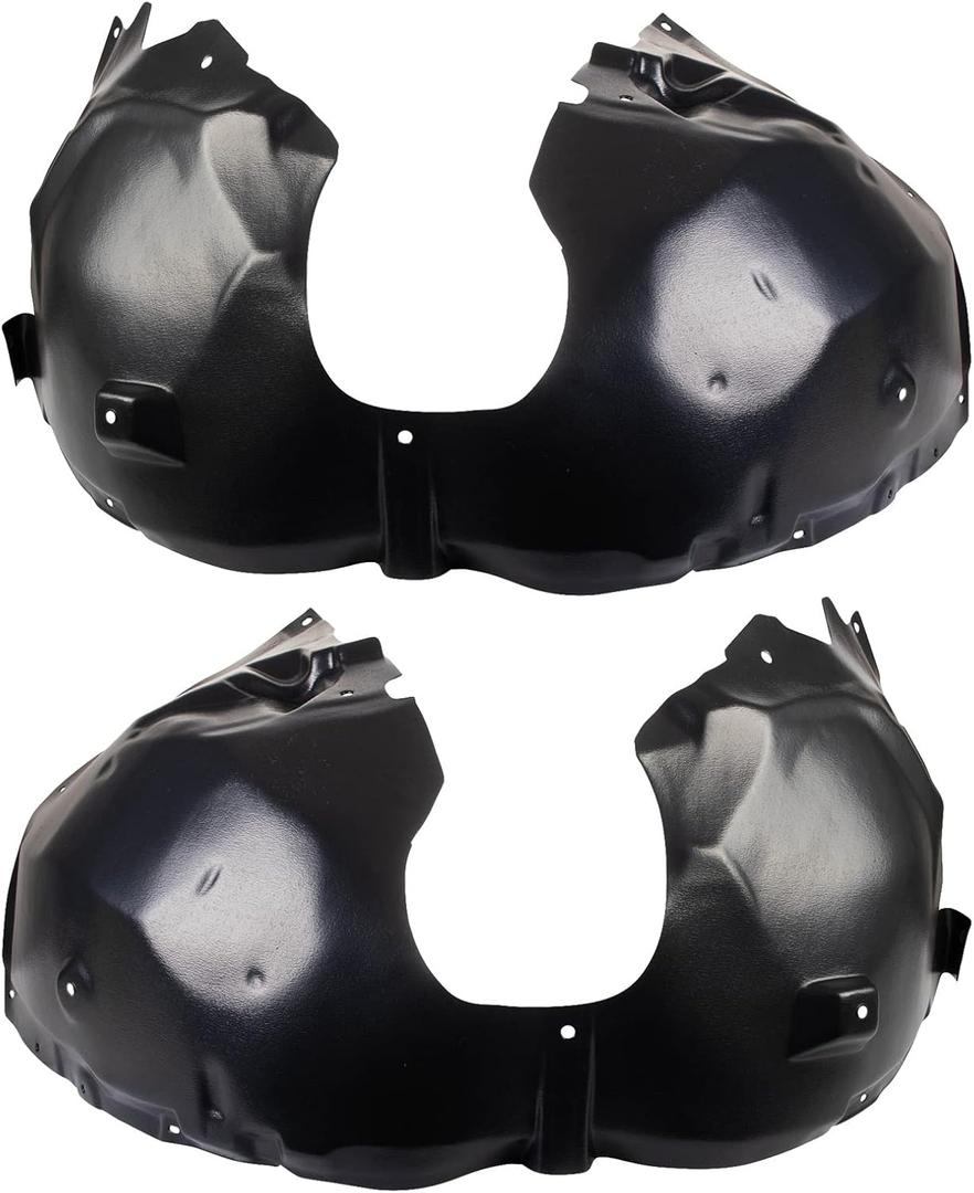 TRQ Front Inner Fender Liner Set Compatible with 2017-2022 Chrysler Pacifica 2020-2022 Voyager CH1248190 CH1249190