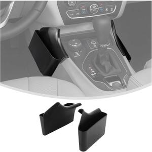 Linskip Center Console Storage Organizer Compatible with Jeep Cherokee 2014-2023, Gear Shift Side Tray, Interior Accessories(Black)