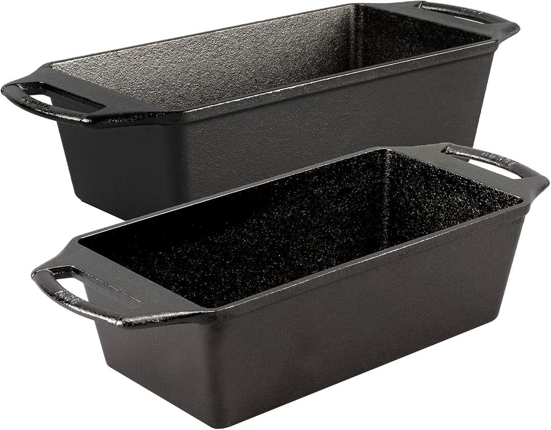 Lodge Cast Iron 2 Piece Loaf Pan Set