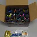 Fabric Paint, 20 Colors Permanent Soft Fabric Paint Set for Clothes in Bottles (60ml/2oz) with 10 Brushes, Palette