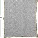 Creative Co-Op Hand-Woven Reclaimed Cotton Crocheted Throw with Diamond Pattern, Multicolor, 60"L x 50"W