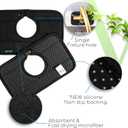 The Original Ternal Sinkmat Drip Catcher & Splash Guard, Faucet Mat for Sinks  Absorbent Microfiber, Machine Washable Counter Protector & Drying Mat for Kitchen, Bathroom or RV [Black, Mini, 1 Pack]