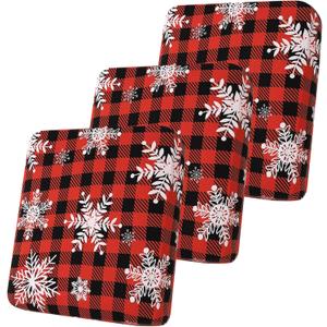 Smiry Printed Couch Cushion Covers, Stretch Soft Couch Covers for Sofa, Washable Non-Slip Sofa Slipcover Furniture Protector for Indoor and Outdoor (3 Pack, Burgundy)