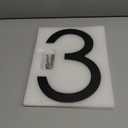 10 Inch Address Numbers For House, Modern Large House Numbers For Outside Floating,Outdoor Metal House Numbers Matte Black Vertical Horizontal Aluminum 3