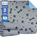 Reusable Pee Pads for Dogs - 2 Pack Large 36"x41" Washable Puppy Pads, Waterproof Dog Pee Mats with High Absorbency & Anti-Slip Bottom for Pet Training