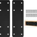 2 Pack 10"x3" Straight Steel Plate,Heavy Duty Flat Mending Plate,Post to Beam Connectors Repair Bracket,I Shape Strap,Pergola Brackets for Wood 4x4 6X6 Lumber