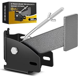 E Track Spare Tire Holder Mount|E-Track Spare Tire Brackets Socket Fittings|Etrack System X-Track System Trailer Mount E Track Accessories for Enclosed Trailer to E track Rail|Spare Wheel Carrier