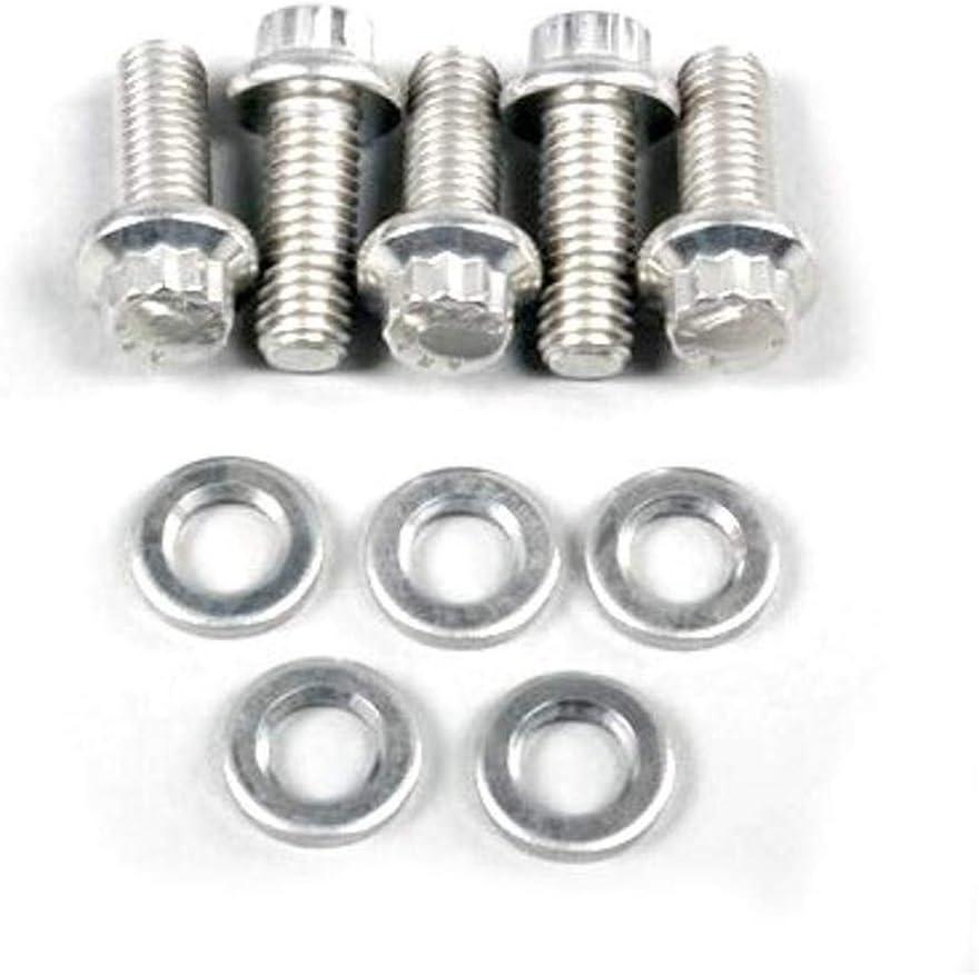 ARP 615-1000 Stainless Steel 3/8-16" RH Thread 1.000" UHL 12-Point Bolt with 7/16" Socket and Washer, (Set of 5)