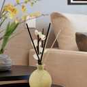 25pcs White and 25pcs Brown Rattan Reed Diffuser Sticks Replacement Rattan Reed Diffuser Refill Sticks (White+Brown)