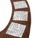 Bits and Pieces - 12" Square Marble Riverstone Stepping Stones - Garden Mats - Set of 3 - Yard Decorations - Decorative Garden Stones