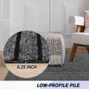 Custom Size Backed Non-Slip Area Rugs Runner, Easy Clean, Waterproof Runner Rugs for Hallway Entryway, Kitchen, Laundry, 2FT x 6FT, Gray Stripe
